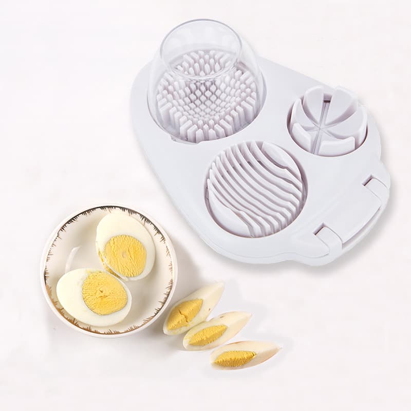 Cross-Border Egg Slicer, Crusher, and Fancy Cutter 3-in-1 Egg Slicing Tool