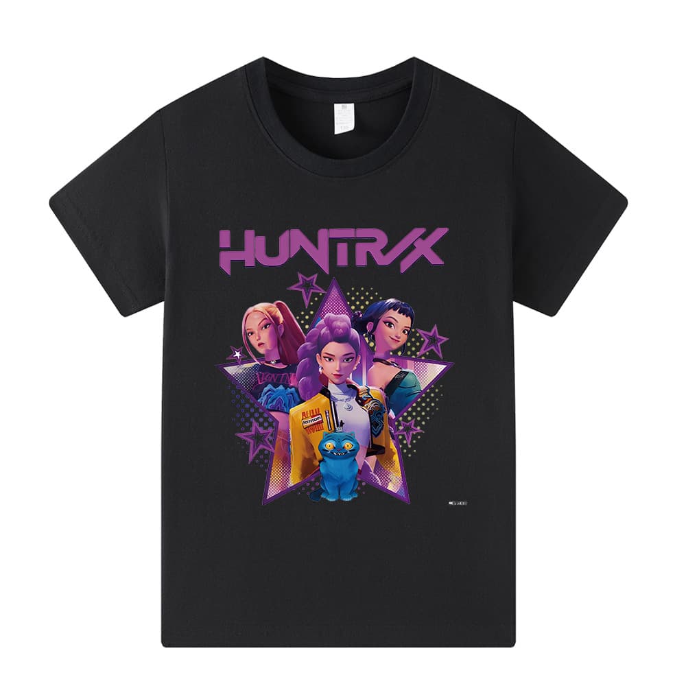 Kpop Witch Hunter Girl Group Print Boys Girls Children Short Sleeve T-Shirt Kids Top A1220