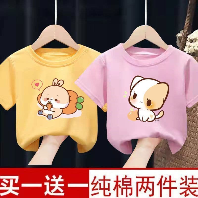 Children's Short Sleeve T-Shirt, Kids Top, New Half Sleeve Baby Undershirt, Summer Clothing Thin 12