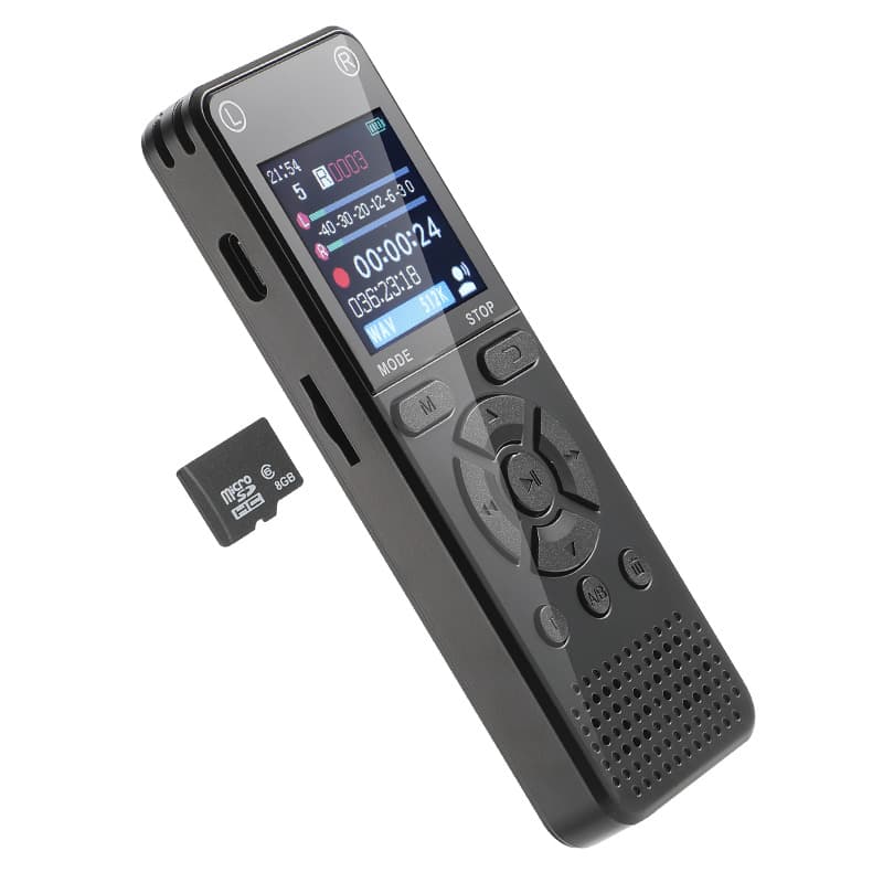 New 64G/128G Digital Voice Recorder MP3 Player with External Playback Function Factory Direct