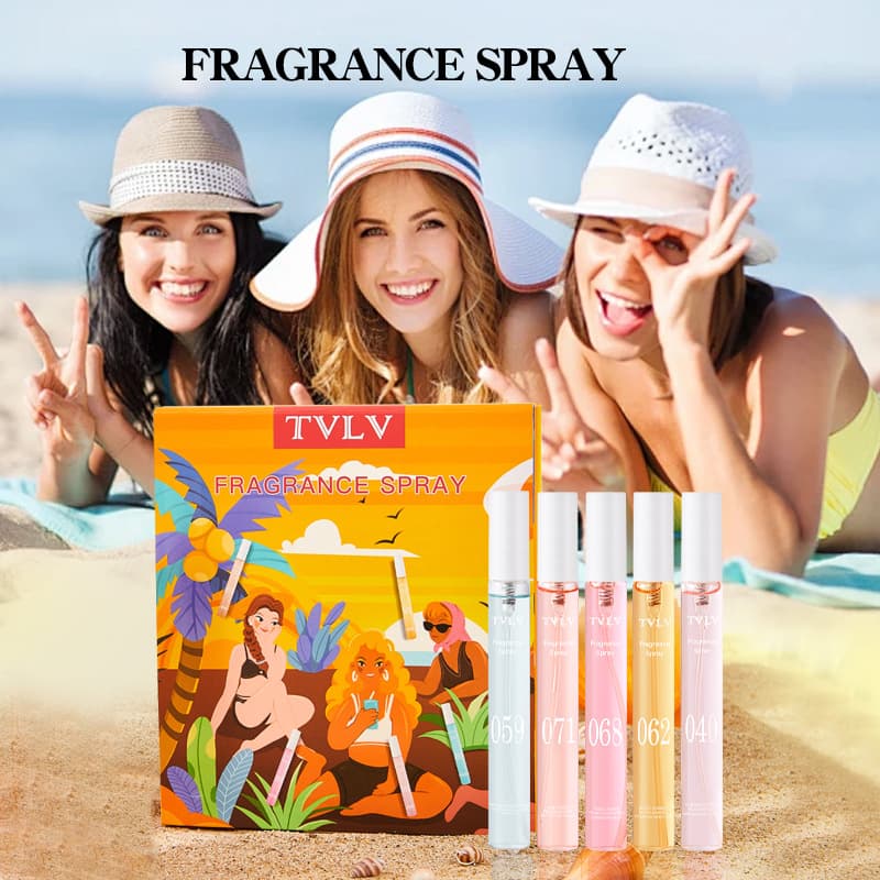 Cross-border TVLV digital fragrance spray set Brazilian beach hair and body long-lasting fragrance alcohol-free perfume