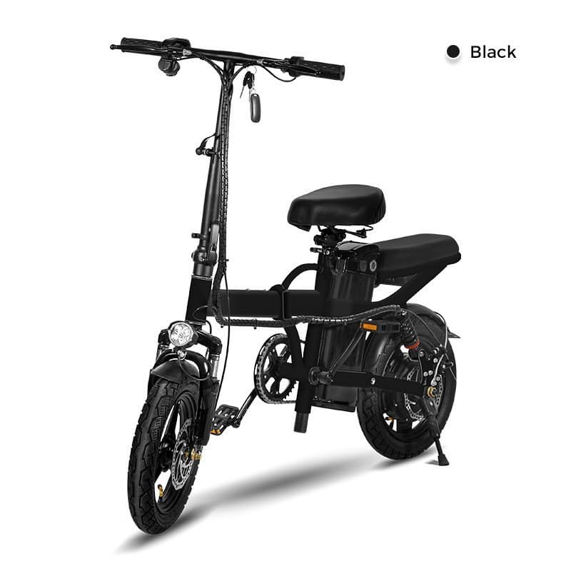 Folding Electric Bicycle for Designated Driving, Adult Lithium Battery E-bike, High Carbon Steel Frame, Cross-border Trade