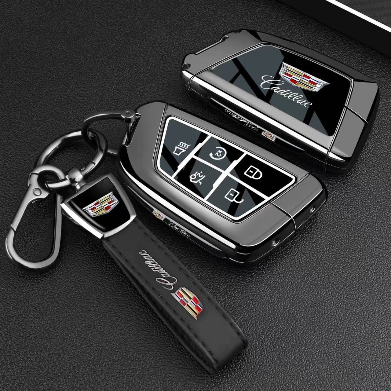 Compatible with Cadillac CT6 Key Case CT4/CT5 Shell GT4/XT4/IQ Opulent Song XT5 Lyriq XT6 Car Keychain