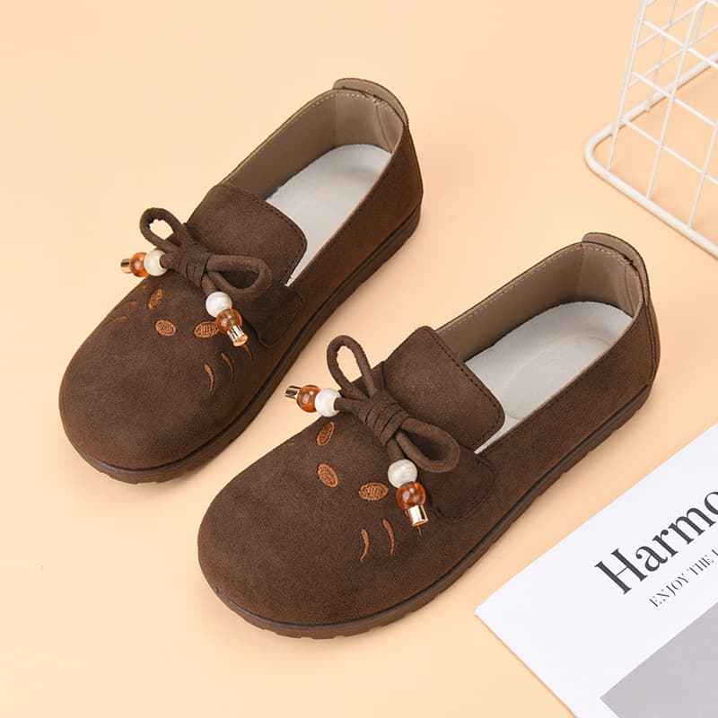 2026 New Birkenstock Shoes Women Flat Shallow Mouth Slip-On Casual Shoes Lazy Shoes Spring Cloth Shoes Women Flat Soft Sole