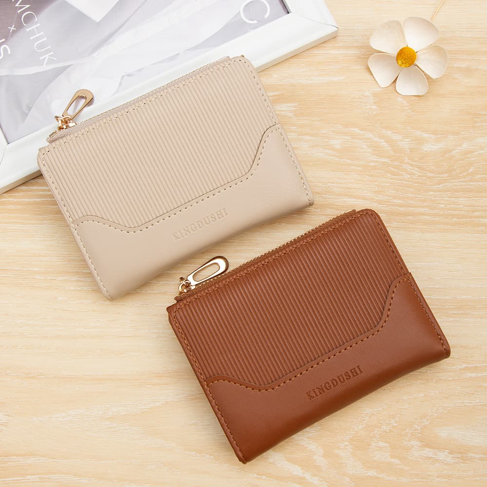 New Women's Short Wallet Large Capacity Fashion Japanese and Korean Style Handheld Purse Multi-Card Slot Ladies Coin Purse Card Holder