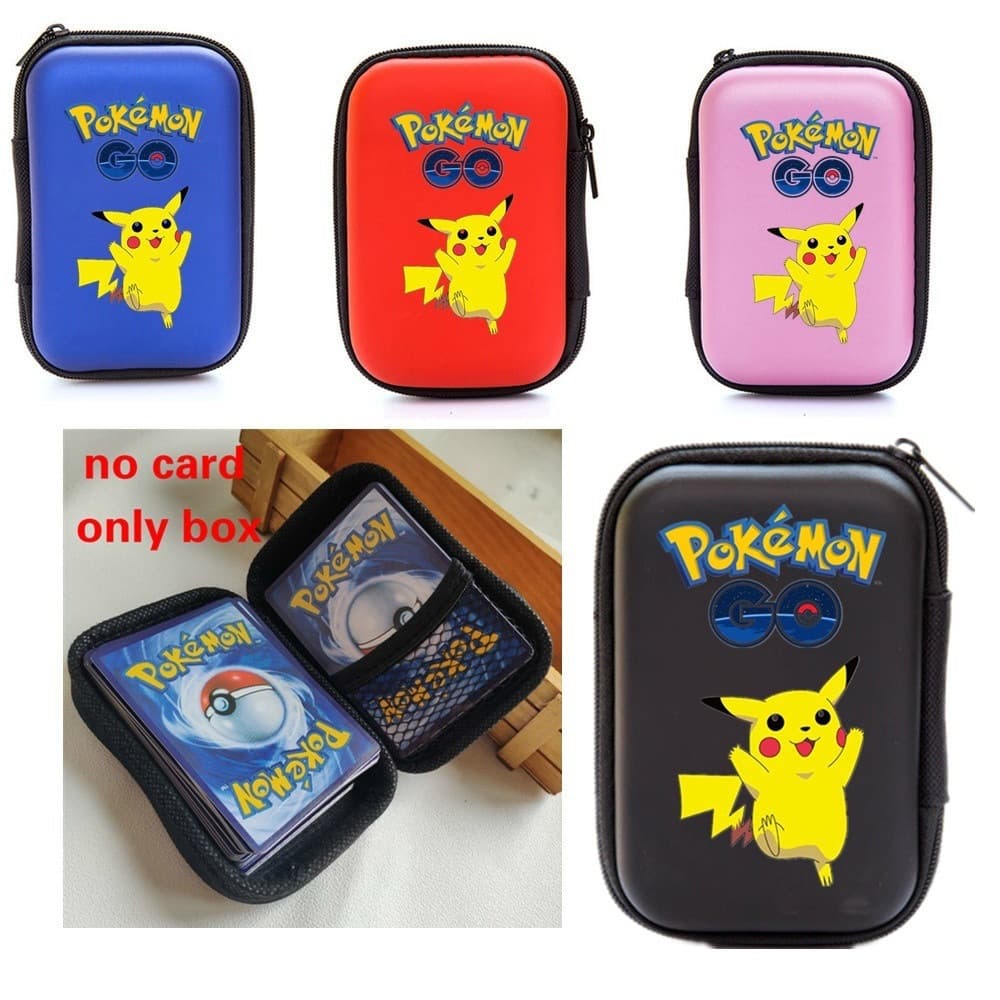 New Pikachu Card Storage Bag Pokémon Fun Flash Card Collection Card Bag Solitaire Table Card Collection Box Wholesale