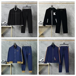 25 Cross-border Correct Version Casual Fashion Sportswear Set European High-Quality Zip-Up Cardigan Jacket Autumn/Winter Style