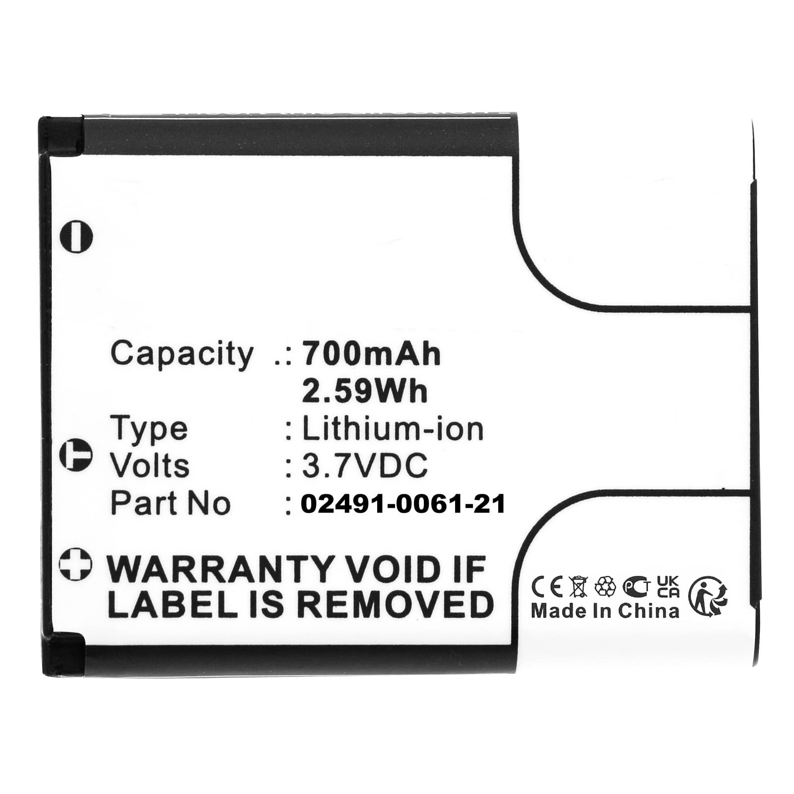 Nikon EN-EL10 Casio NP-80 LI-40B Battery 02491-0053-00 D016