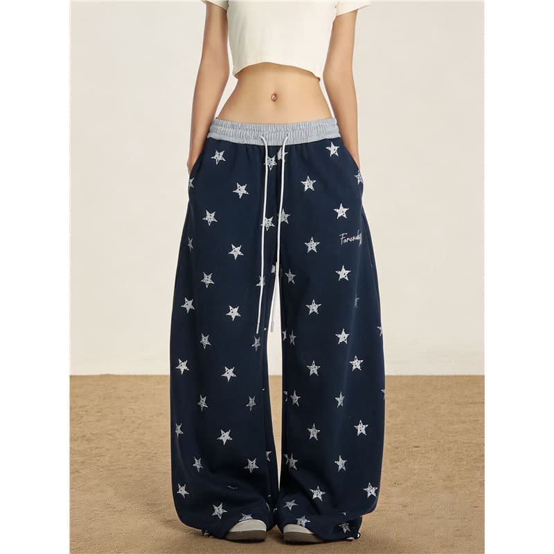 High-Waist American-Style Sweatpants for Women, Loose New Wide-Leg Sweatpants, Y2K Design, Floor-Length Jazz Dance Casual