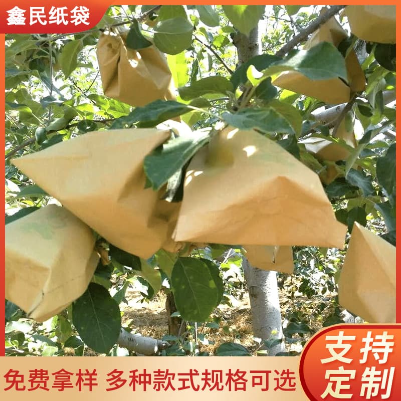 Specialized pear bags for golden pears and autumn moon pears, fruit tree insect-proof, waterproof, sun-resistant pear paper bags.
