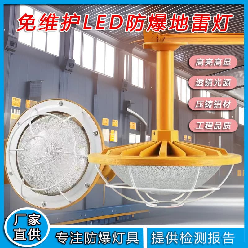 LED explosion-proof grenade lamp gas station lighting anti-warehouse industrial and mining lamp high temperature resistant round LED explosion-proof mine lamp