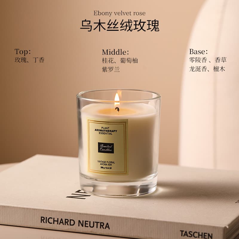 Scented Candle for Home Long-Lasting Premium Soy Wax Aromatherapy Women Wedding Favors Gift Ornament Wholesale Custom