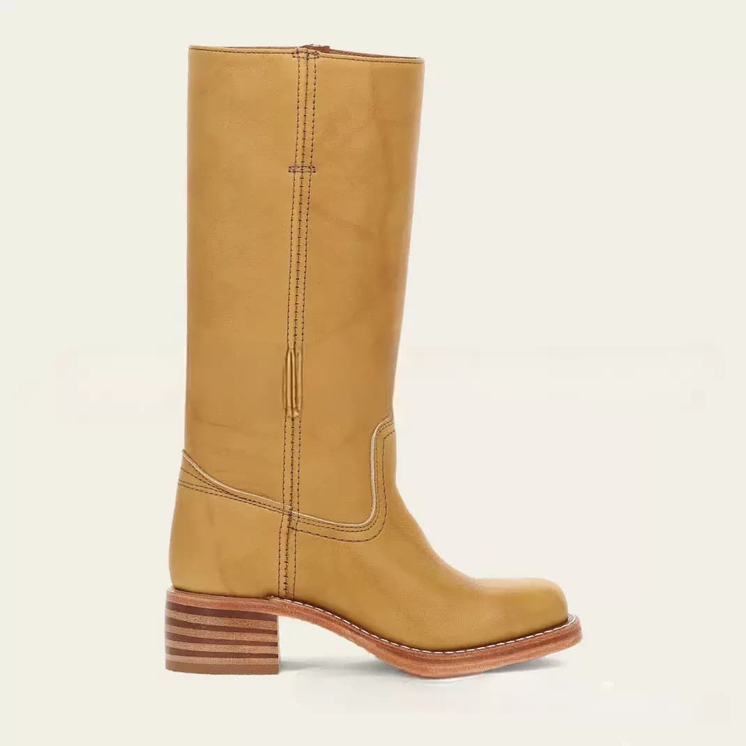 Winter New Style Ultra-High Heel Foreign Trade European and American Long Boots 4046 Large Size Retro Women's Campus Western Cowboy Boots Knight Boots