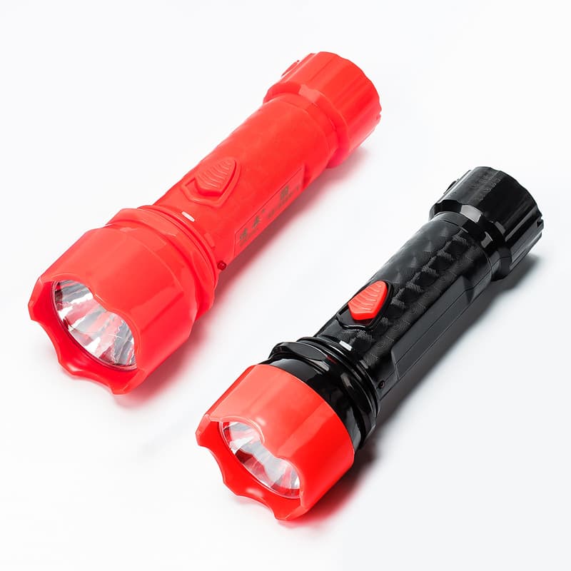 Moving red flashlight wedding celebration new home led rechargeable bright light small flashlight long life gift flashlight
