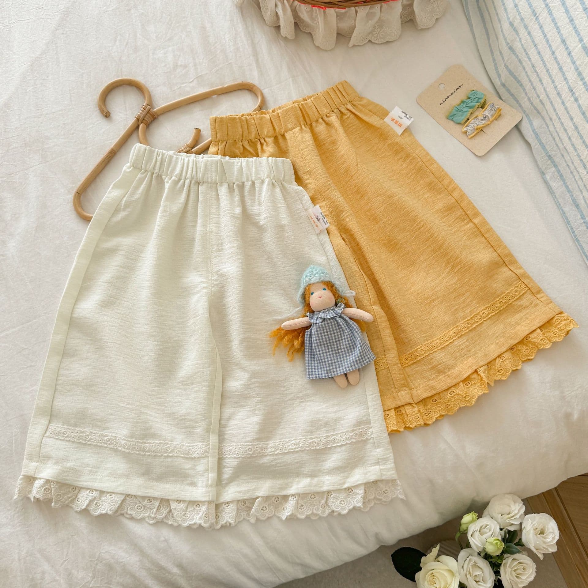 Girls Mosquito Repellent Pants 2026 Summer New Style Baby Thin Nine-Tenths Pants Summer Straight Wide Leg Pants Children Mosquito Repellent Pants