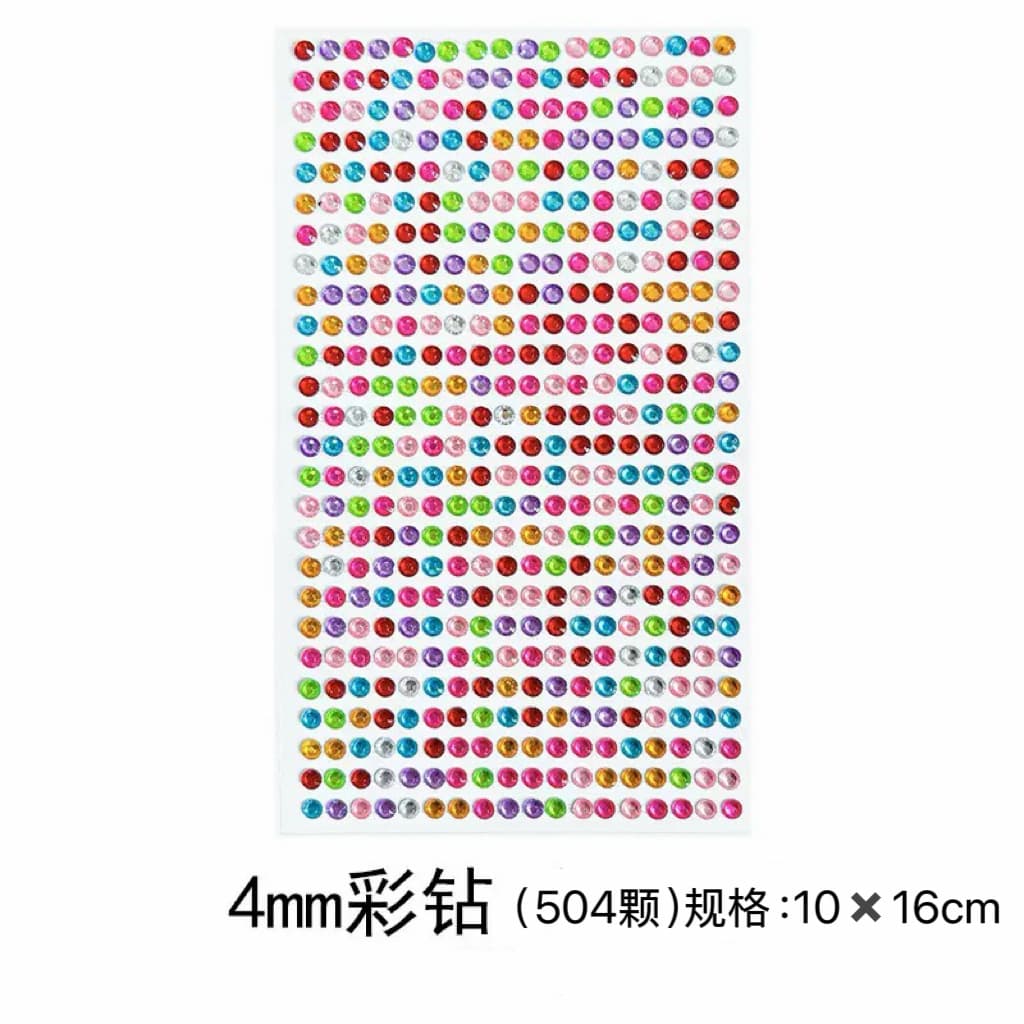 Cross-border Creative Water Drop Diamond Sticker Five-Pointed Star Heart Plum Blossom Round Acrylic Sticker for Phone