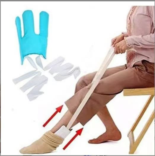 Cross-Border Sock Aid, Sock Assist Device for Elderly, No-Bend Sock Helper for Pregnancy and Senior Care