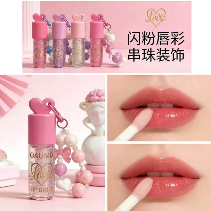 OAUMD New Water-Gloss Mirror Lip Glaze Lip Gloss Long-Lasting Moisturizing Cosmetic Lip Gloss Temperature-Sensitive Lips