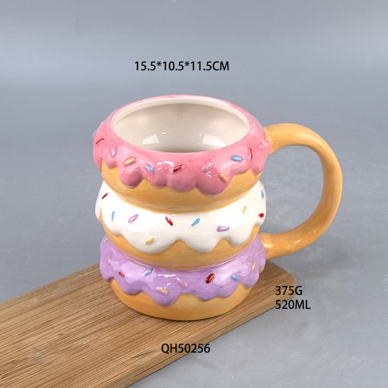 Creative Ceramic Cartoon Ice Cream Cup Water Cup Mug Ice Cream Cup Milk Cup Valentine's Day Ice Cream Cup