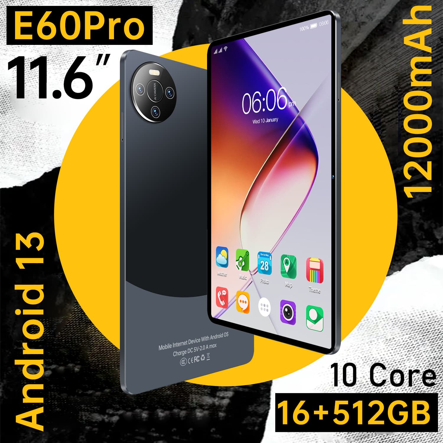 Cross-border wholesale 10.1-inch tablet E60PRO Android eight-core smart Bluetooth OZON Shopee Amazon