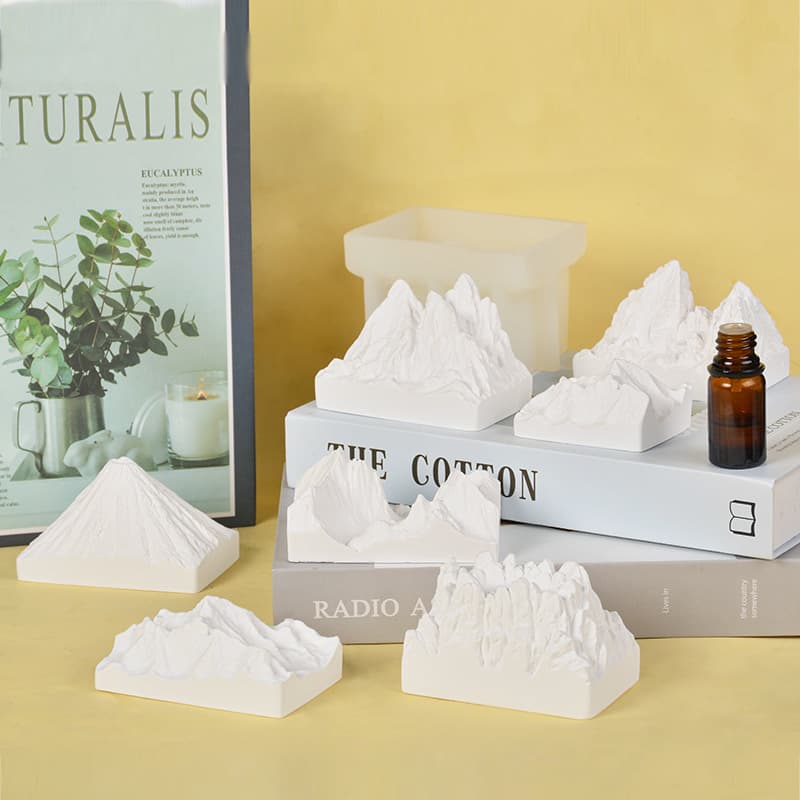 Sanxin Iceberg Snow Mountain Aromatherapy Gypsum Silicone Mold Simulation Alps Volcanic Lava Ornaments Mold