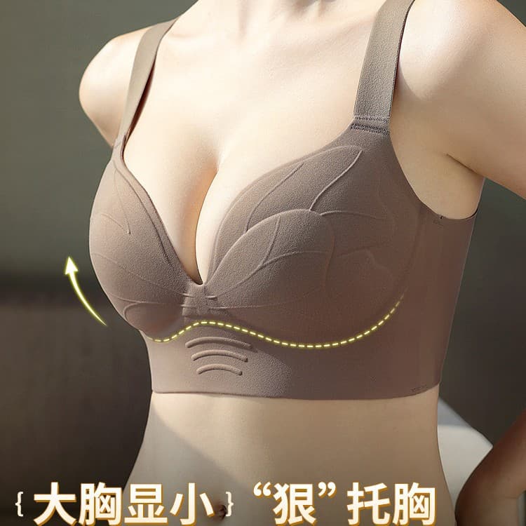 Seamless Side Boob Control Bra for Women, Minimizing Large Bust Anti-Sagging Plus Size Adjusting Anti-Spread Bra