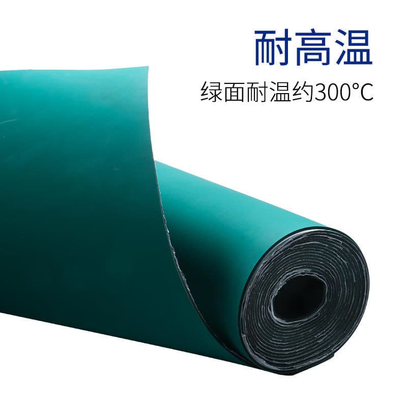 Anti-Static Table Mat Rubber Pad Heat-Resistant Rubber Green Laboratory Workbench Maintenance Table Cover Rubber Board