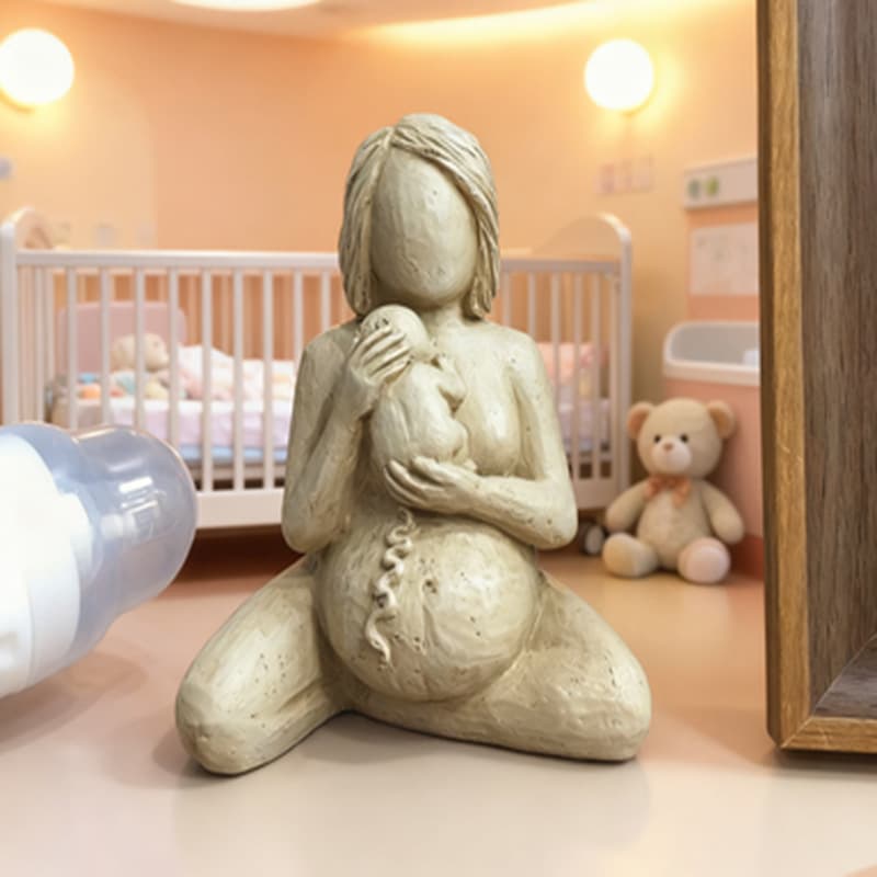 Cross-border Hot Seller Mother Giving Birth Woman Statue Resin Craft Ornament Mother's Day Resin Decoration Gift