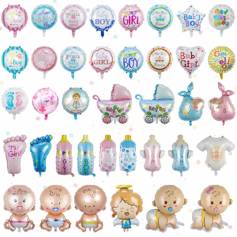 Cross Baby Shower Gender Reveal Party Decoration Balloons for 1st Birthday