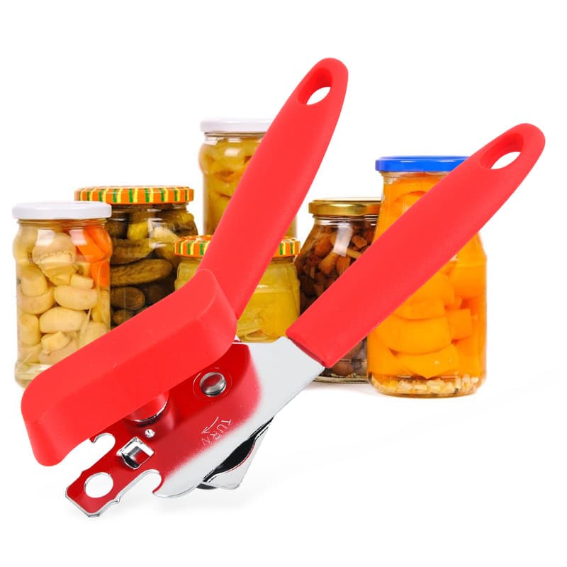 Manual Three-in-One Can Opener Kitchen Bottle Opener Multifunctional Can Head Knife Tool for Home Use Daily Dining Kitchenware