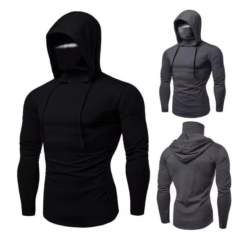 New Cross-Border Fitness Hoodie for Men Long Sleeve T-Shirt Call of Duty European and American Men's Hoodie
