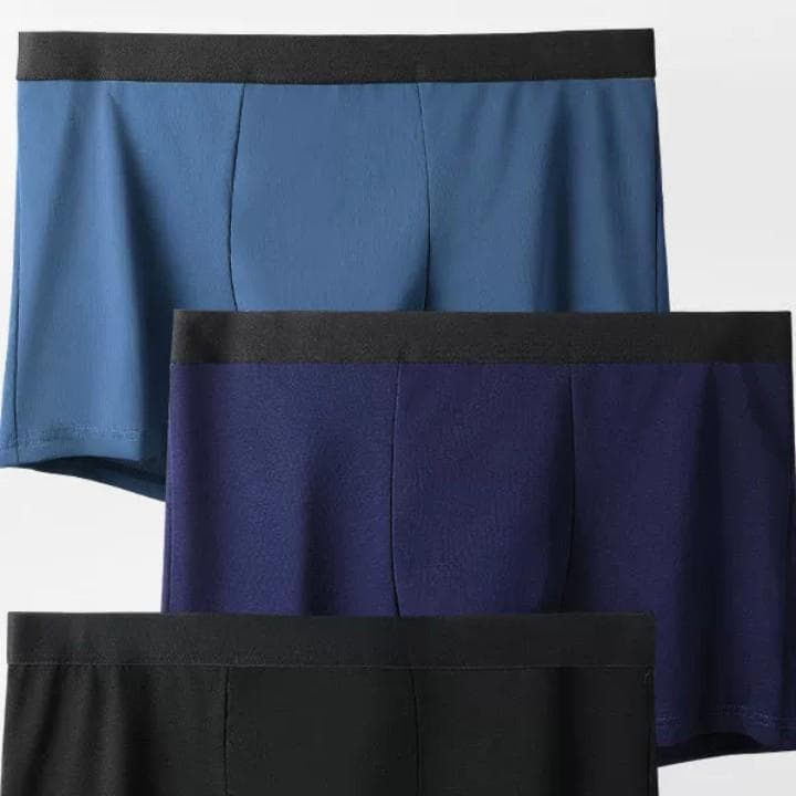 Men's Pure Cotton Underwear Summer Comfortable Breathable Solid Color Boxer Briefs Cotton Sport Big Size Four-Corner Briefs Wholesale
