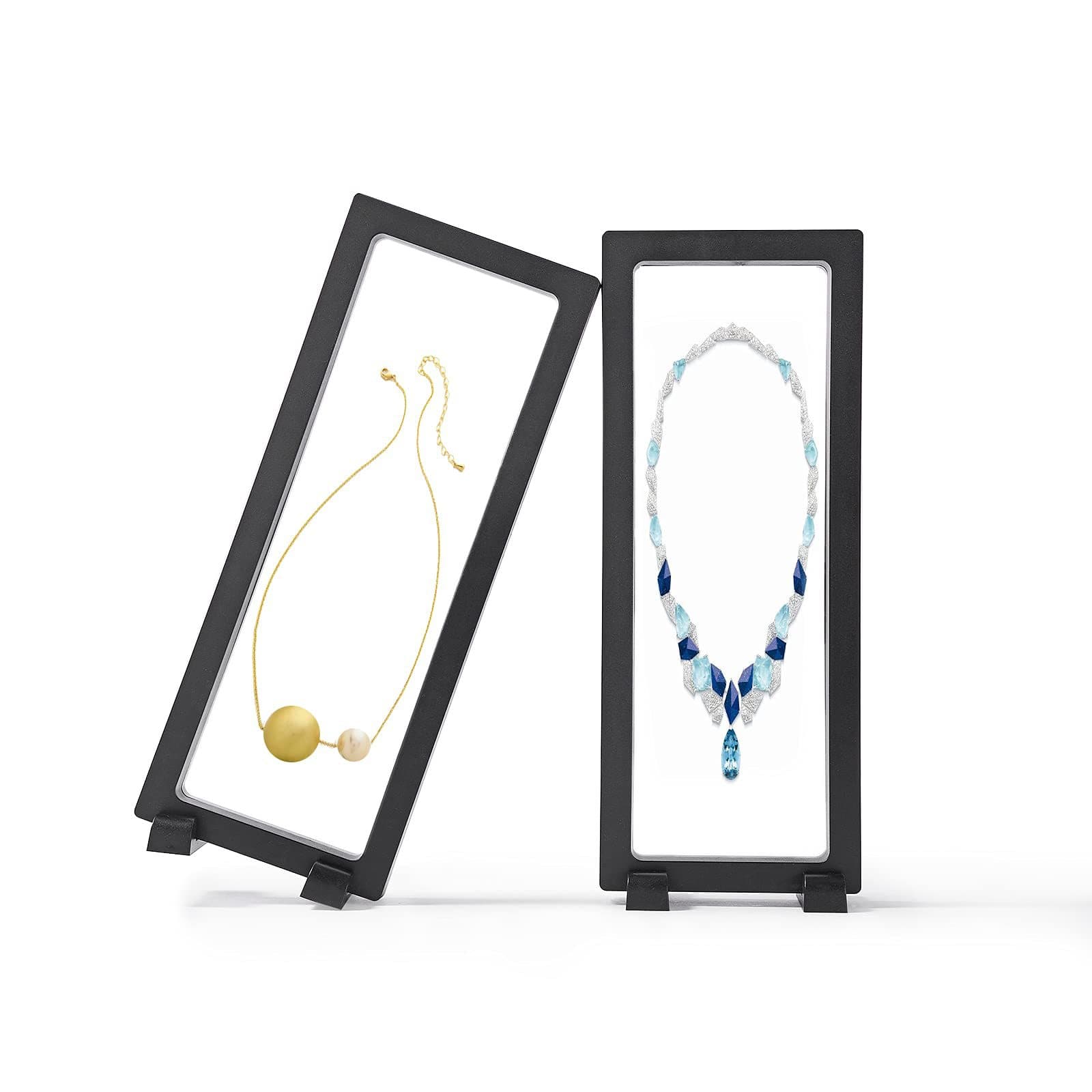 Long Transparent PE Film Floating Box for Watch, Pen, Bookmark, Ring, Bracelet, Necklace Jewelry Storage Box