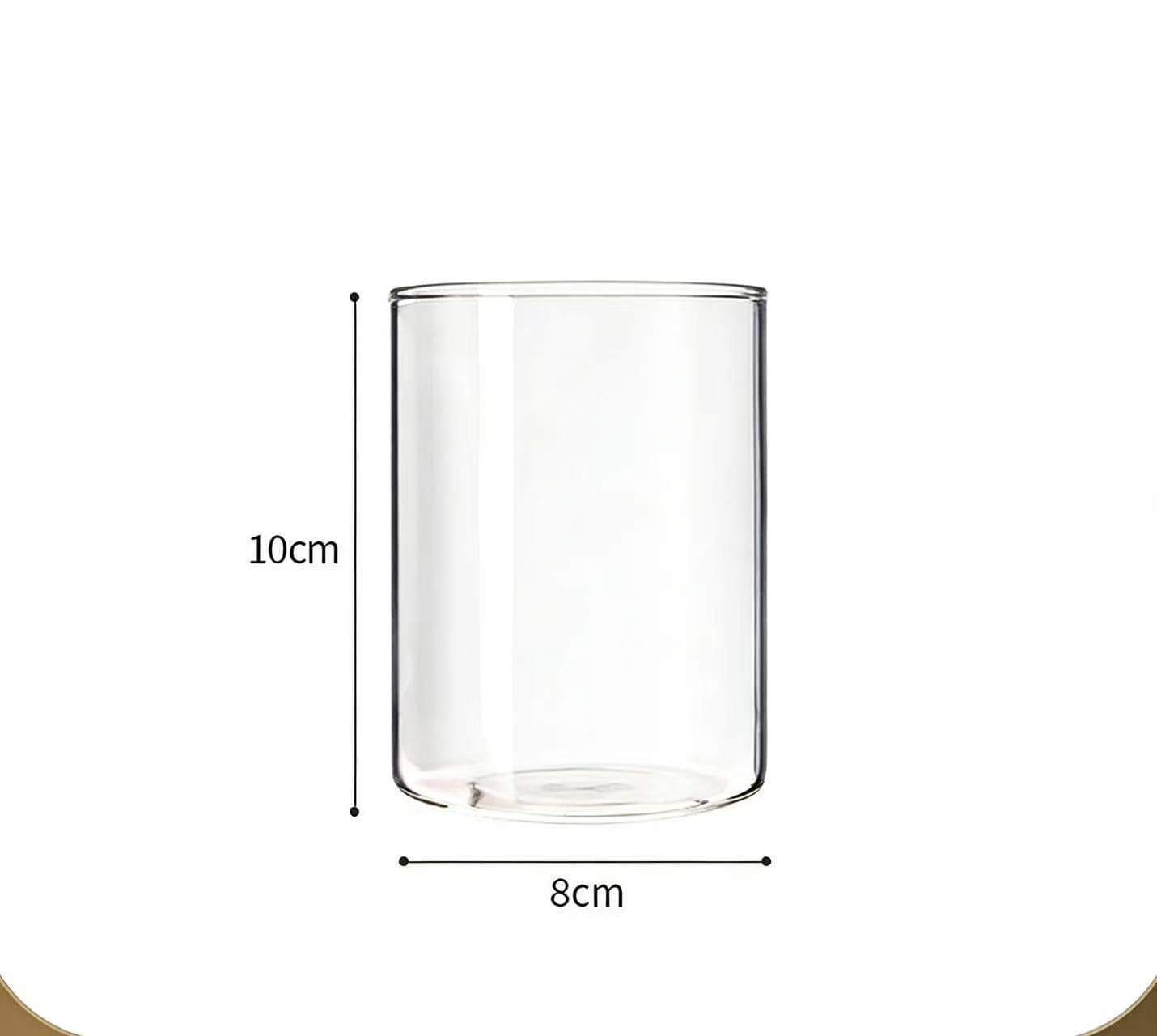 Transparent Square Glass Vase for Hydroponic Plants, White Palm, Succulents, Flower Arrangement, Desktop Minimalist Decoration, Florist Shop