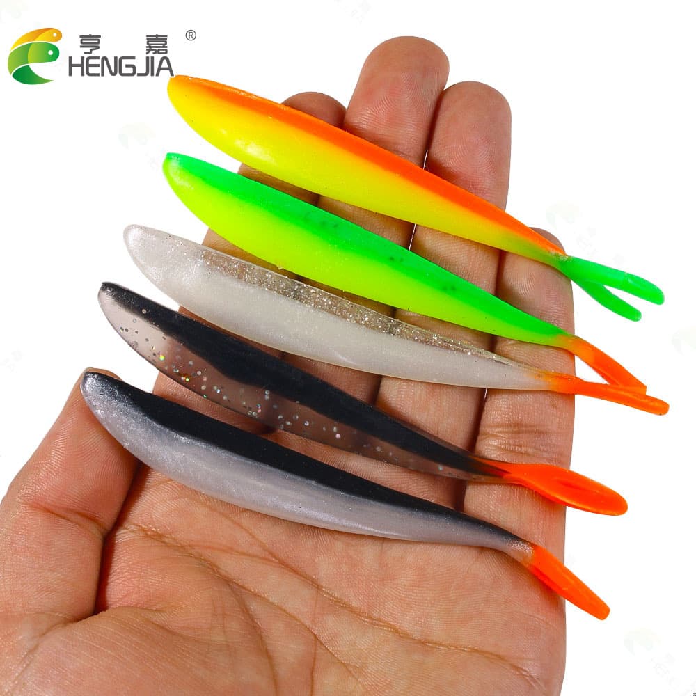 Hengjia New Forktail Soft Bait Lure Wholesale Fishing Tackle Set for Black Pit Mandarin Fish