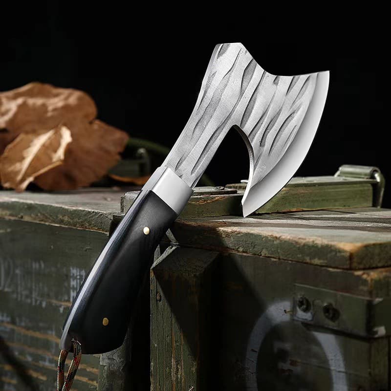 High Hardness Forged Outdoor Camping Axe Sharp Chop Wood Multi Purpose Small War Hammer Portable Wilderness Survival Knife