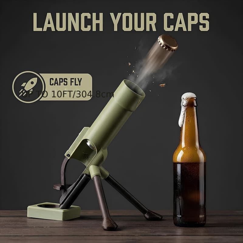 Cross-border bestseller Mortar beer opener, mortar-shaped beer bottle opener for outdoor camping