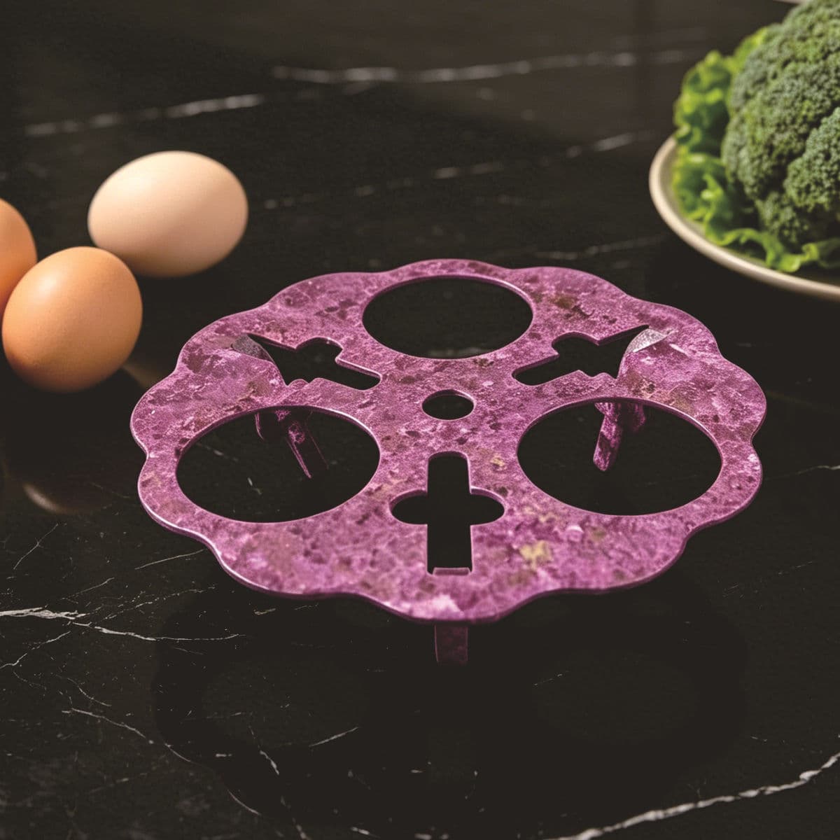 Creative Wavy Edge Egg Steamer Tool Multi-Hole Egg Steaming Rack Universal Steaming Stand for Kitchen Pots Factory