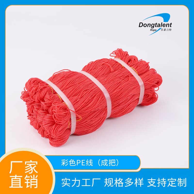 Factory Custom PE Line Plastic Rope Nylon Fishing Net Thread Bundled Agricultural Trellis String for Vine Support Wholesale High Strength Durable