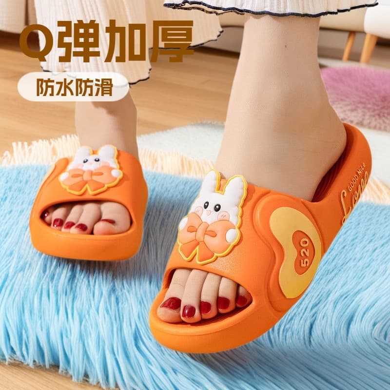 Summer New Women's Thick Sole Outdoor Soft Bottom Wear-Resistant Heightening Cute Home Waterproof Anti-Slip Fashion Women's Slippers