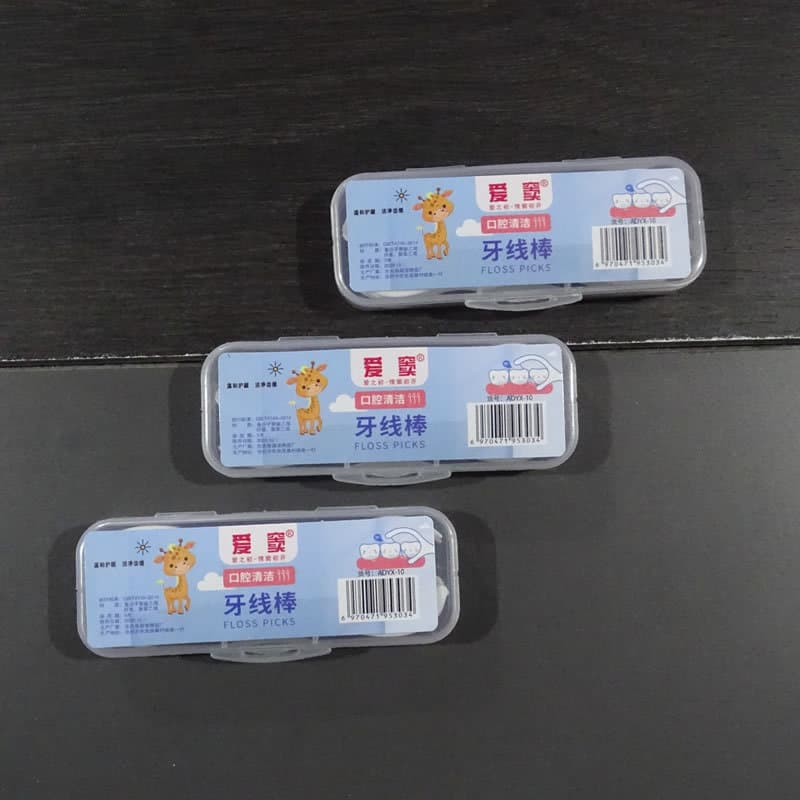 10-Pack Portable Dental Floss Custom Teeth Cleaning Oral Care for Hospital Dental Clinic Hotel Restaurant Advertising Promotion