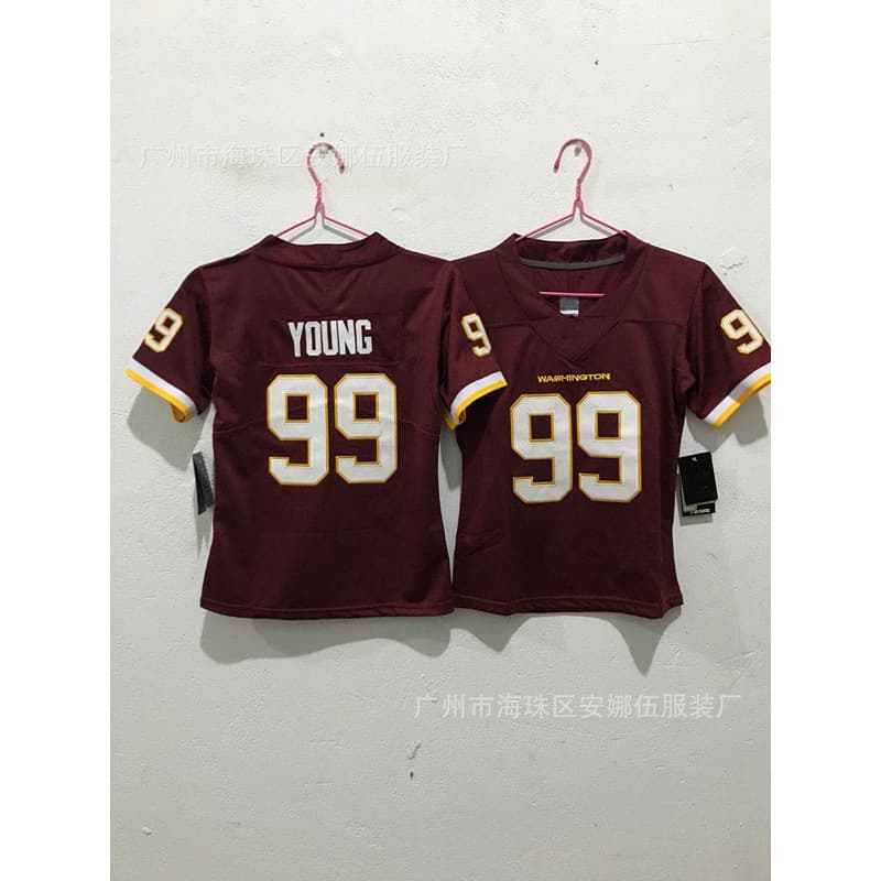 2023 new style Legend second generation football jersey Redskins red skin team children's clothing men's American football uniform.