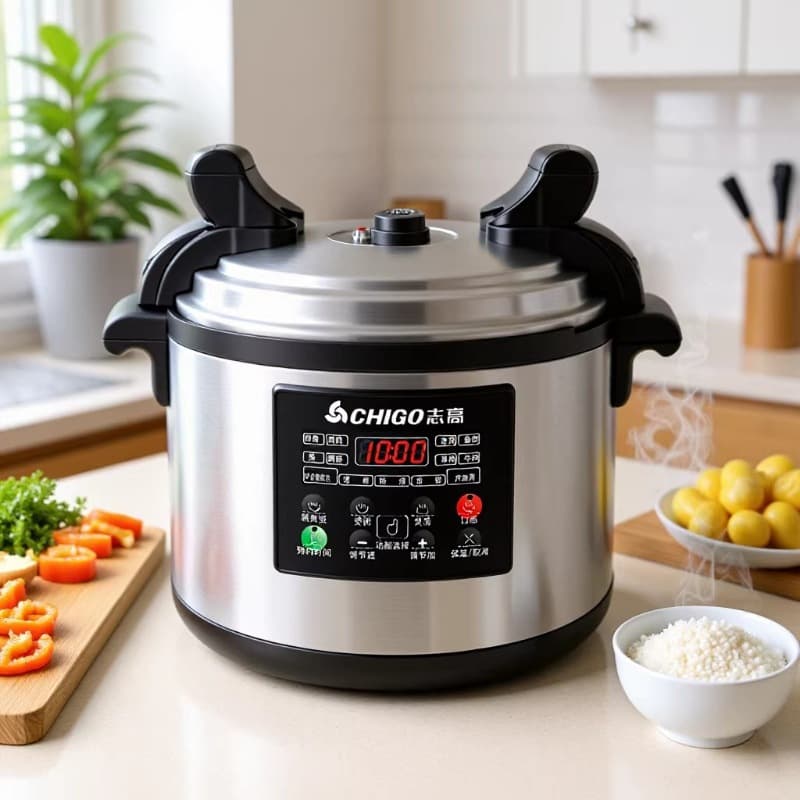 Chigo Electric Pressure Cooker 8L-60L Large Capacity Rice Cooker Breakfast Porridge Pressure Cooker Large Capacity Commercial