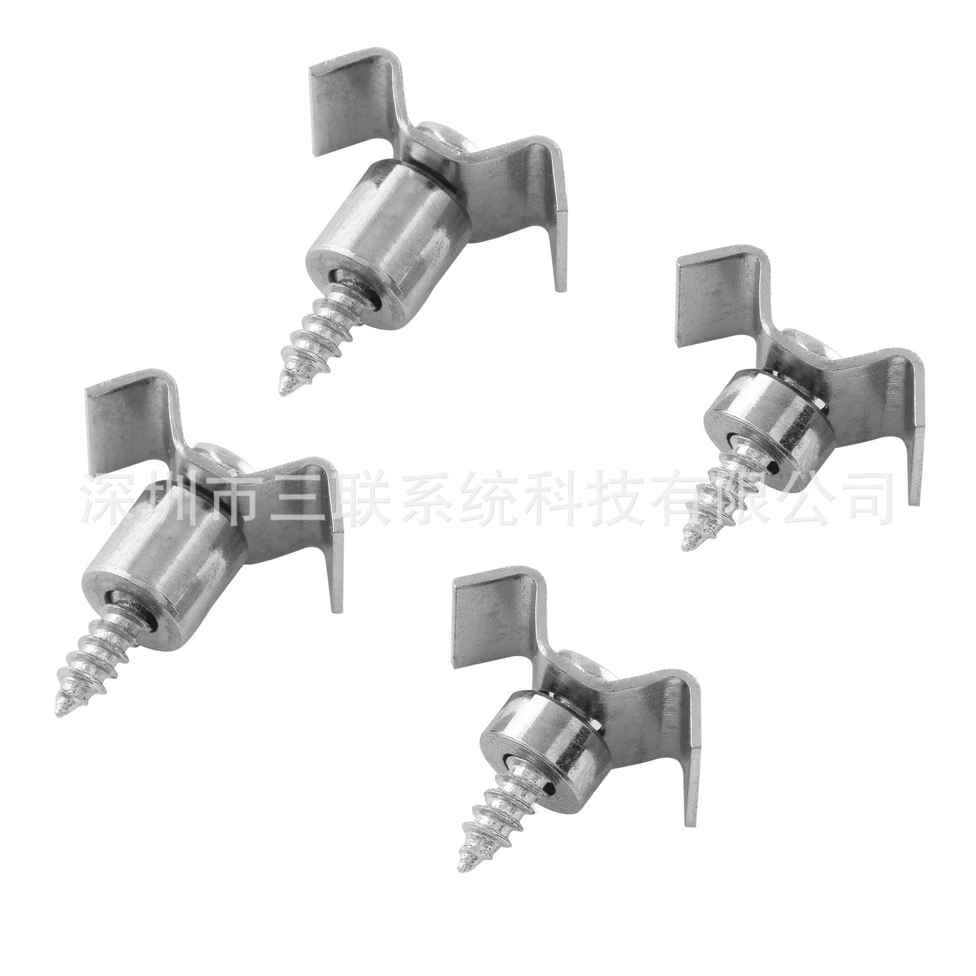 Electric Guitar String Retainer Clamp Headstock Lock String Stabilizer Guide W-Shape for ST/Tele SQ 1 High 1 Low 2 Sets Chrome