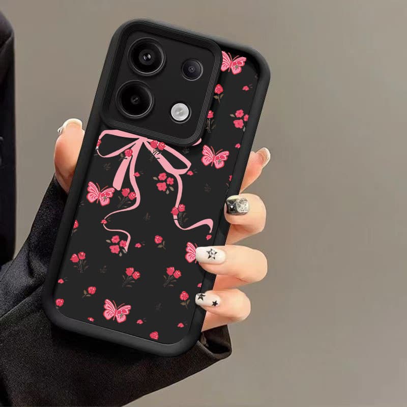 Case for Xiaomi 14 PRO 13 12T Redmi Note13 13Pro Poco X6pro Floral Butterfly