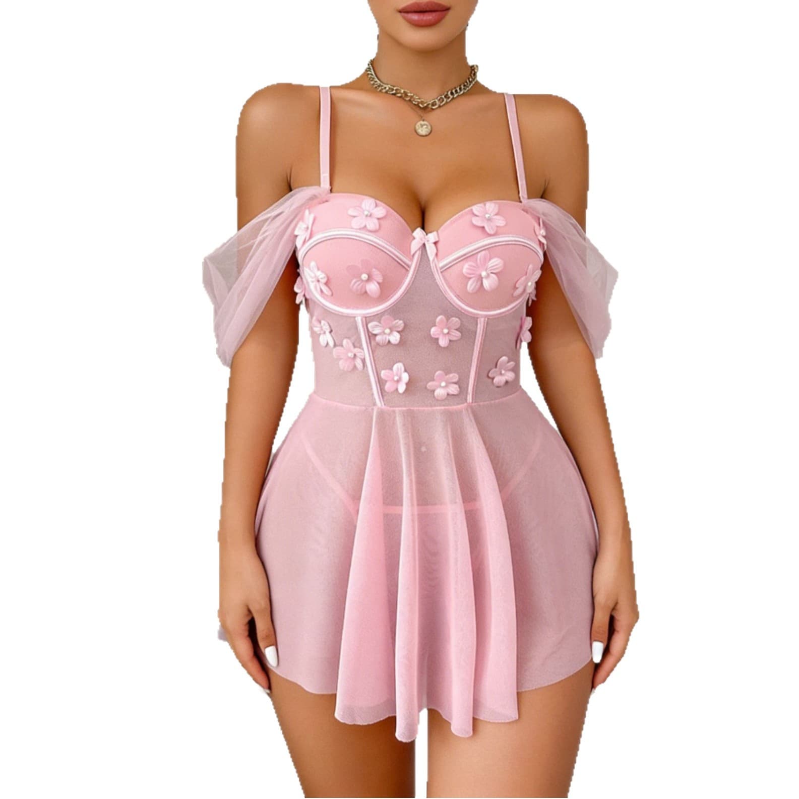 2025 New Cross-Border Europe and America Red Sexy Long Dress Lingerie Costume for Women