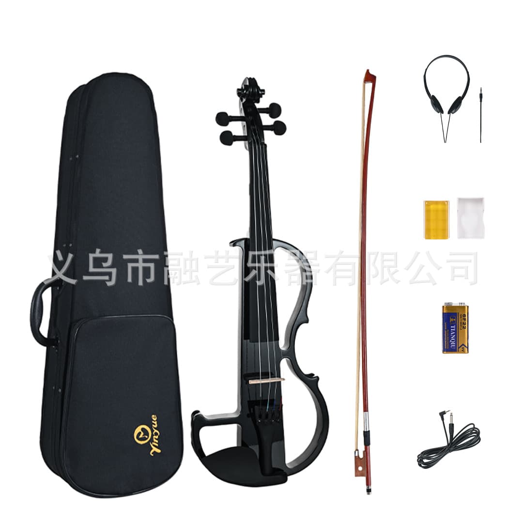Fusion Art cross-border solid wood hot selling beginners silent playing electric box violin instrument electroacoustic wooden