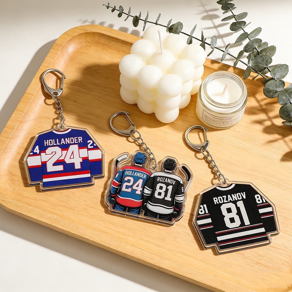Heated Rivalry Jersey Acrylic Keychain Star Merchandise Hanging Ornament Fan Gift