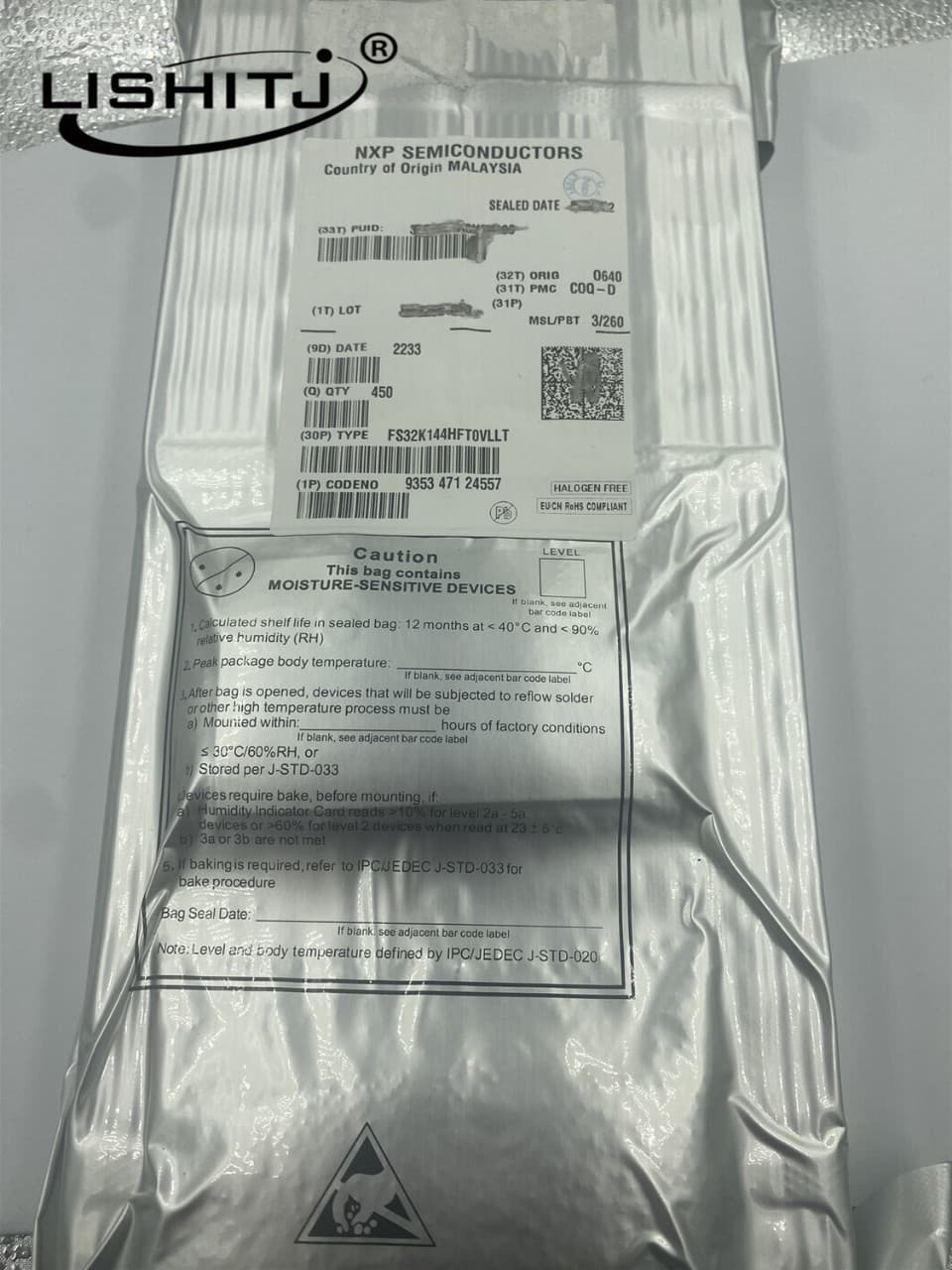 The brand new FS32K144HFT0VLLT LQFP-100 MCU single-chip microcontroller chip