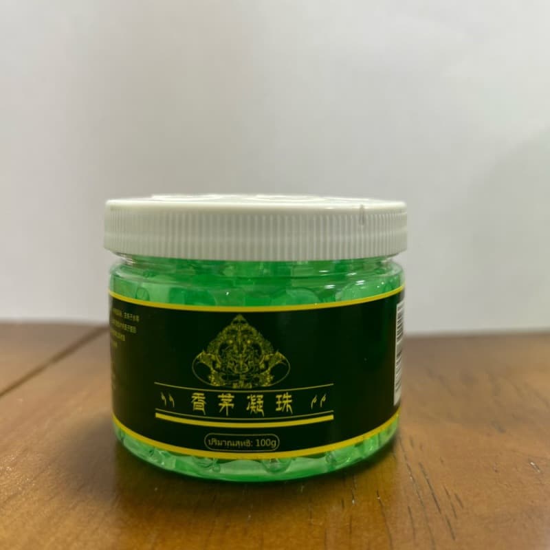 Thai lemongrass mosquito repellent beads, summer mosquito prevention beads, mugwort lemongrass beads, green mosquito repellent beads.